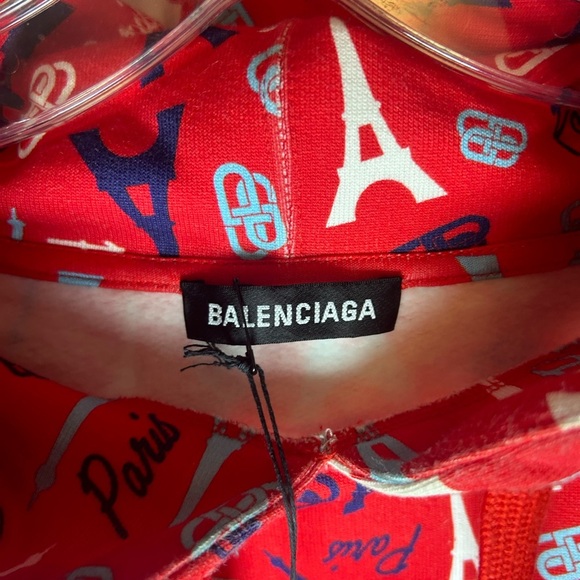 Balenciaga Eiffel Tower BB logo oversized hoodie - Picture 2 of 12